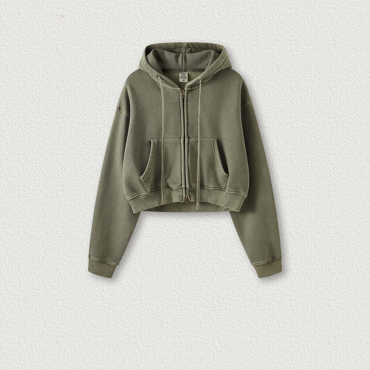 Women's Trendy Velvet Short Zipper Jacket