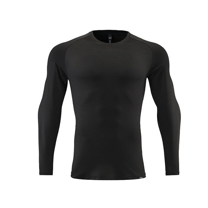 Men's Sports Long-Sleeved Autumn Thin Tops Outdoor Running Quick-Drying