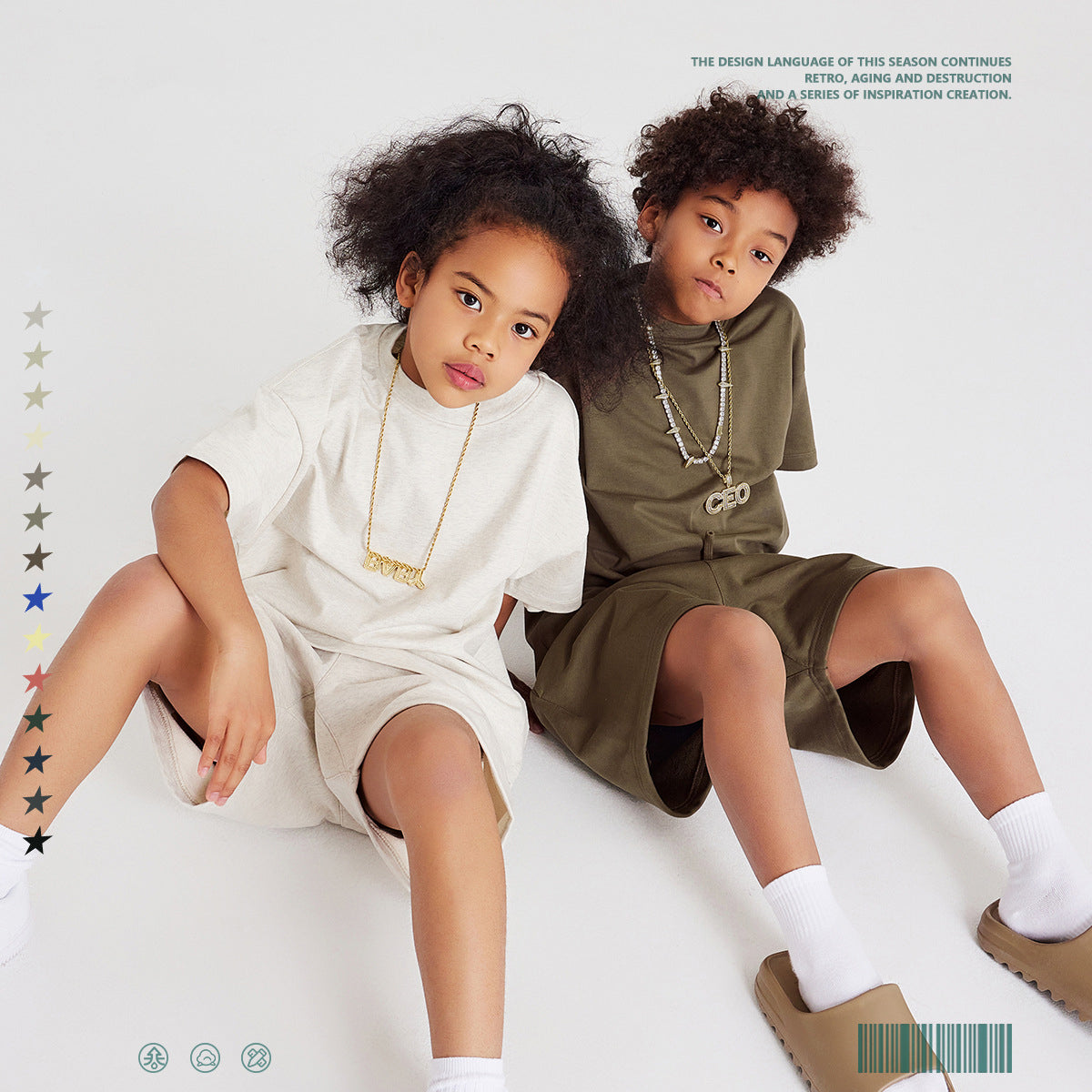 Children's Short-Sleeved Loose Cotton T-Shirt