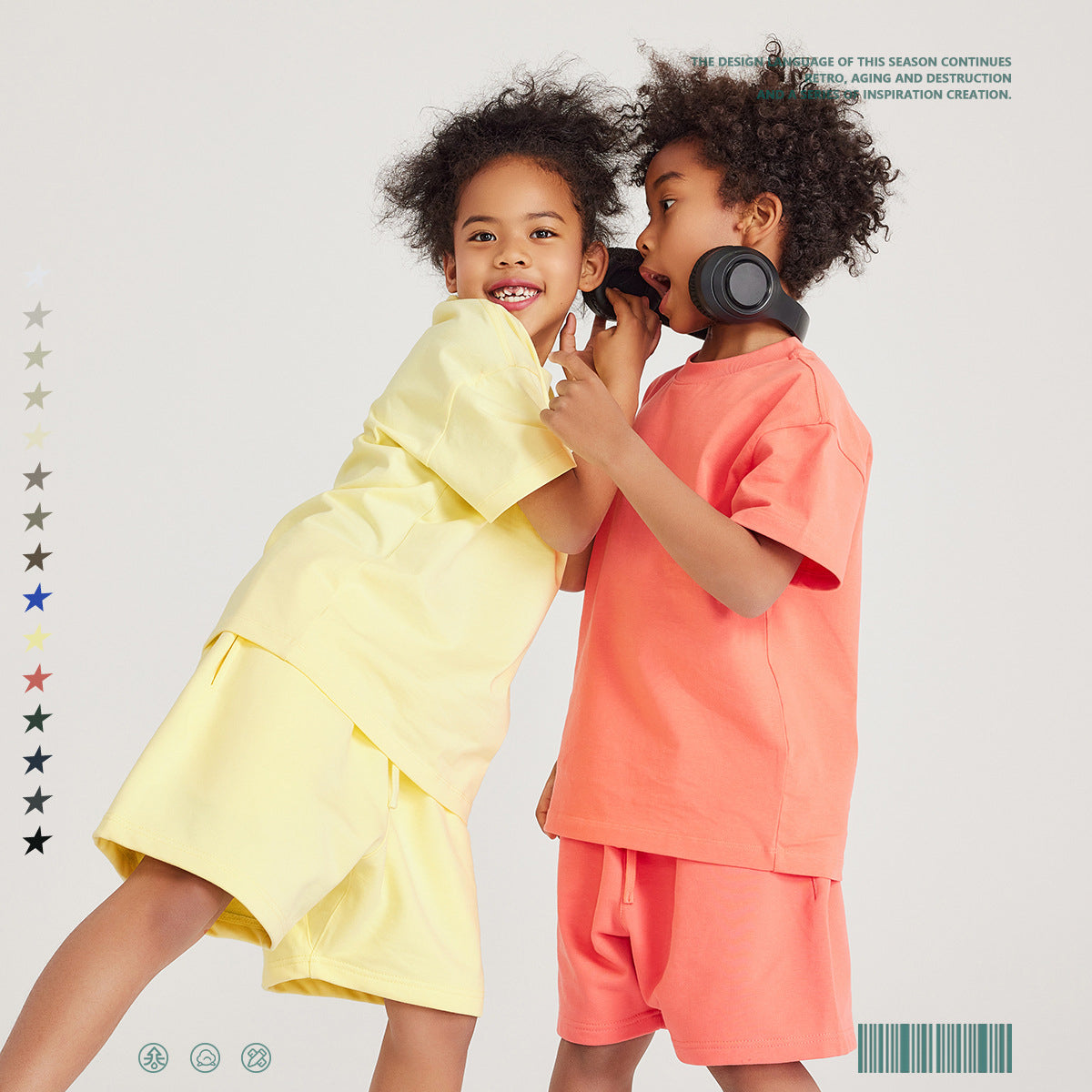 Children's Short-Sleeved Loose Cotton T-Shirt