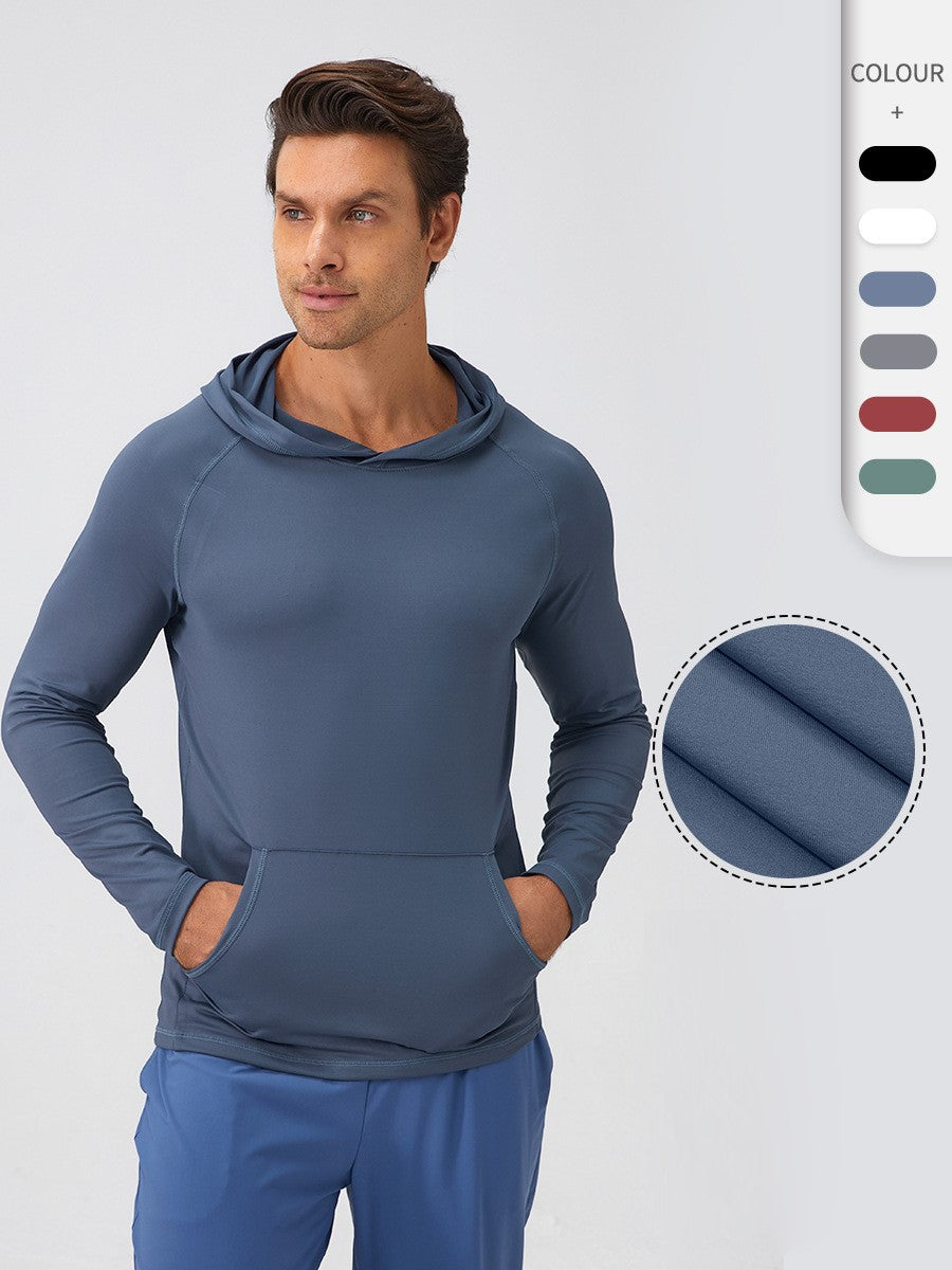 Men's Sports Hooded Moisture-Absorbent Quick-Drying Fitness Clothing