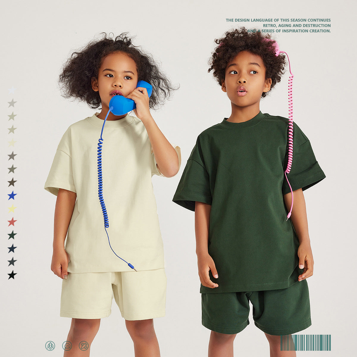 Children's Short-Sleeved Loose Cotton T-Shirt