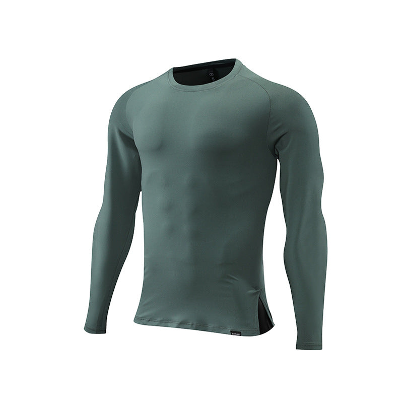 Men's Sports Long-Sleeved Autumn Thin Tops Outdoor Running Quick-Drying