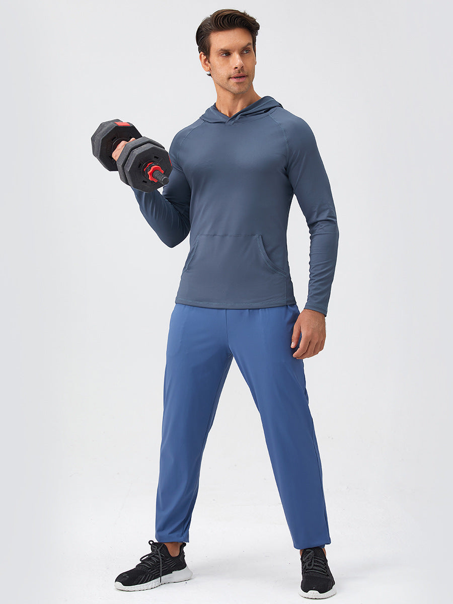 Men's Sports Hooded Moisture-Absorbent Quick-Drying Fitness Clothing