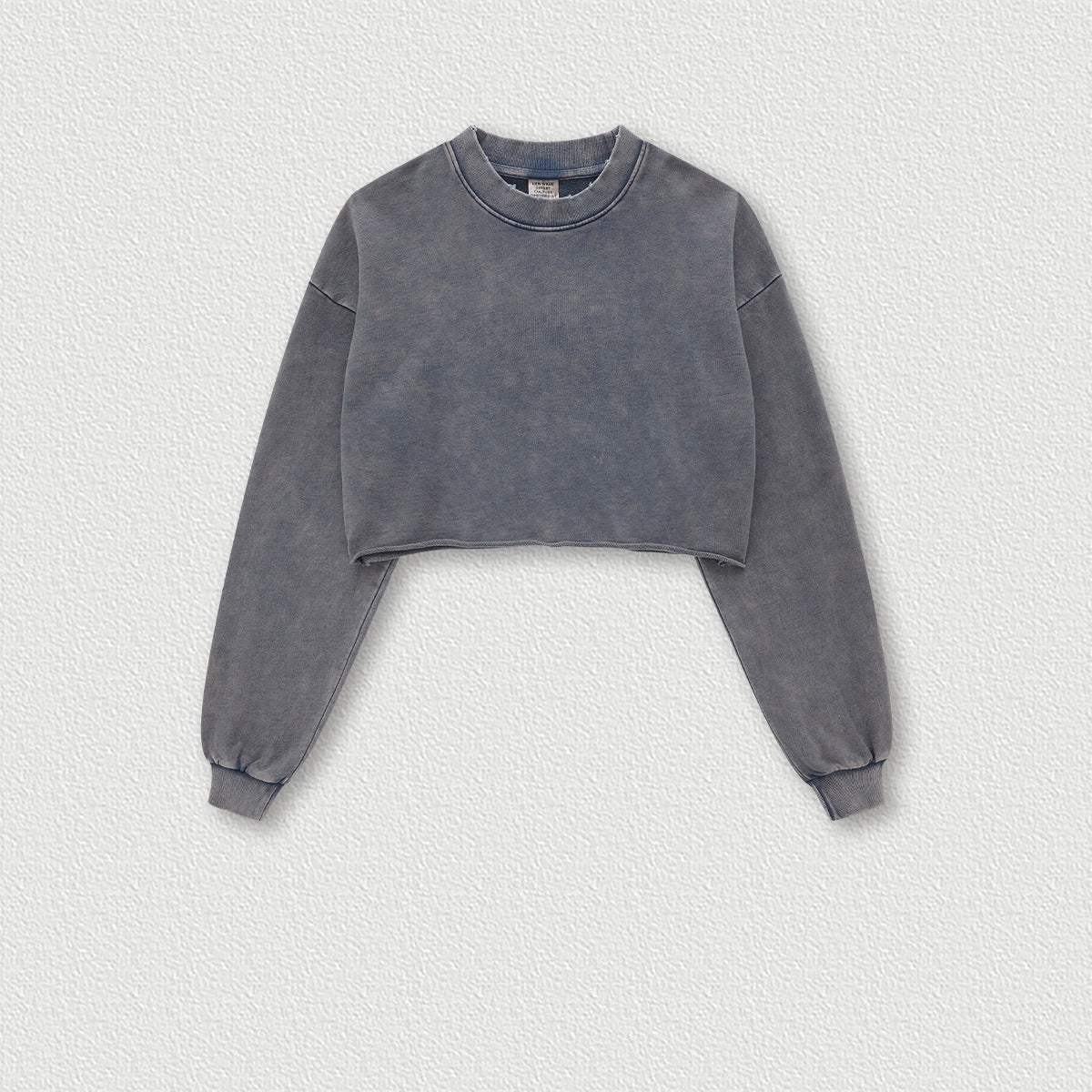 Women's Relaxed Washed Edge Crop Top