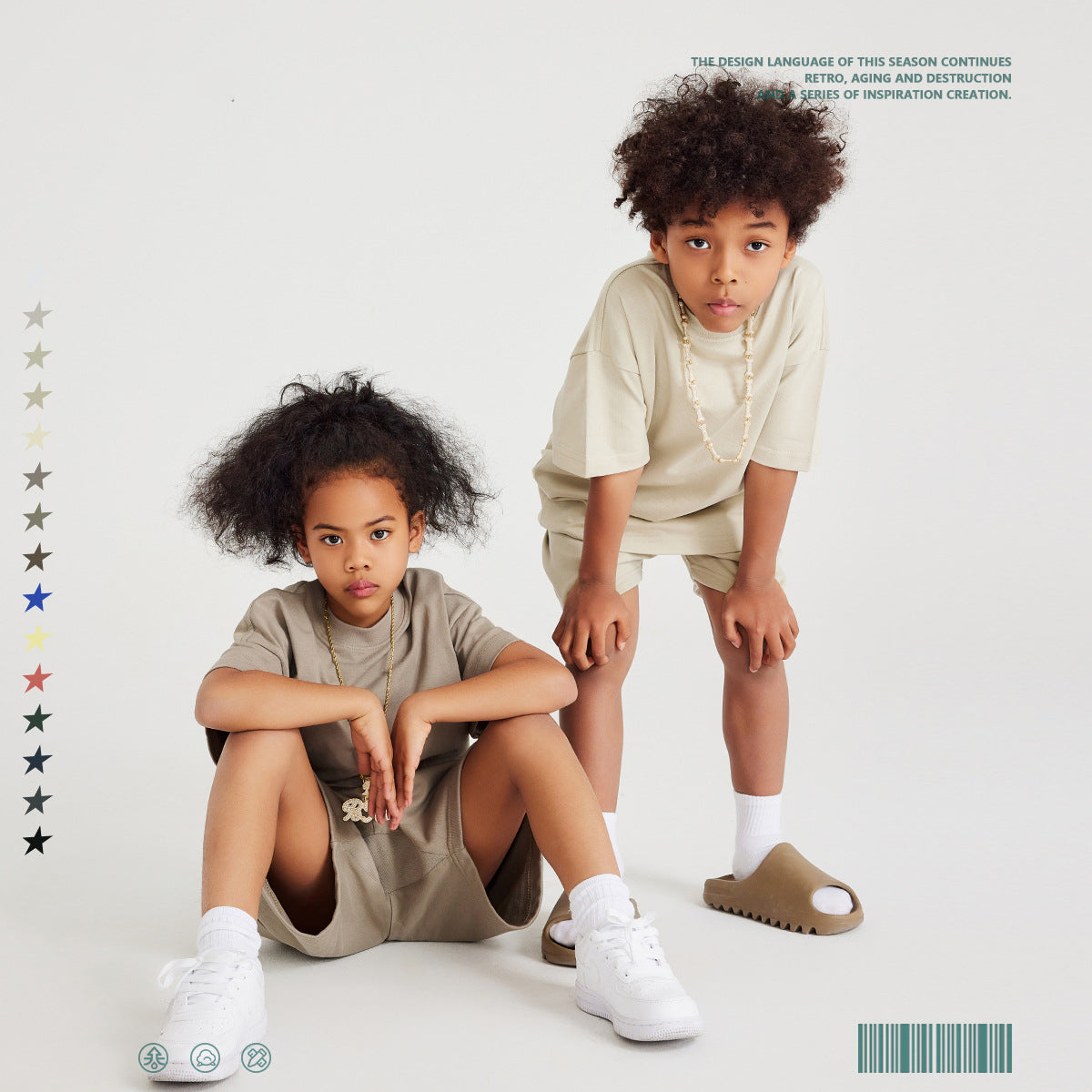 Children's Short-Sleeved Loose Cotton T-Shirt