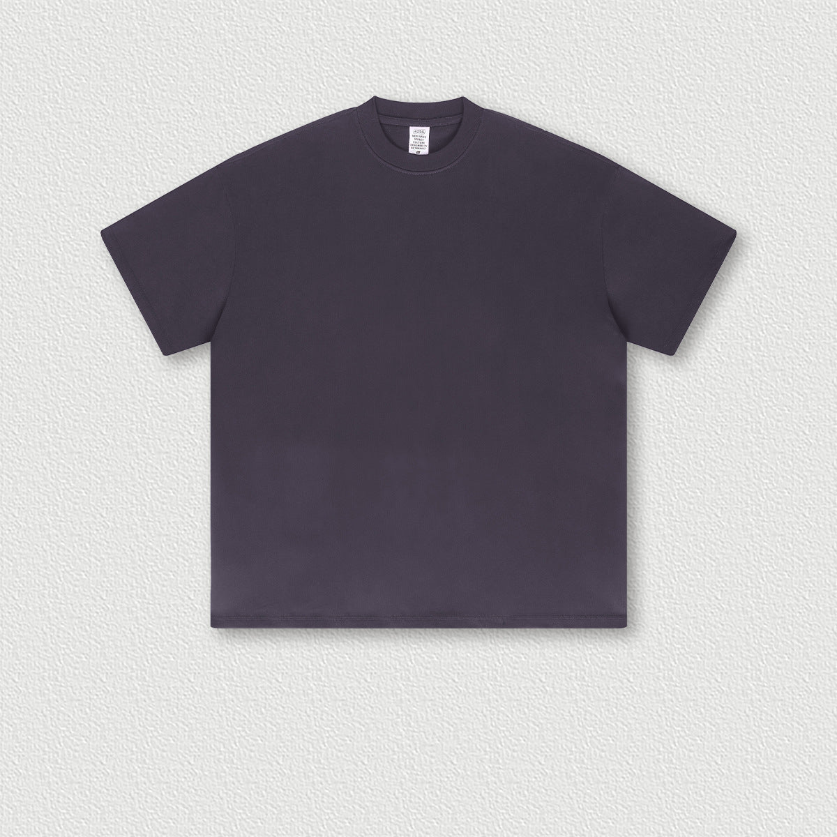 Men's Wear pure cotton heavyweight solid color off-shoulder short sleeves loose