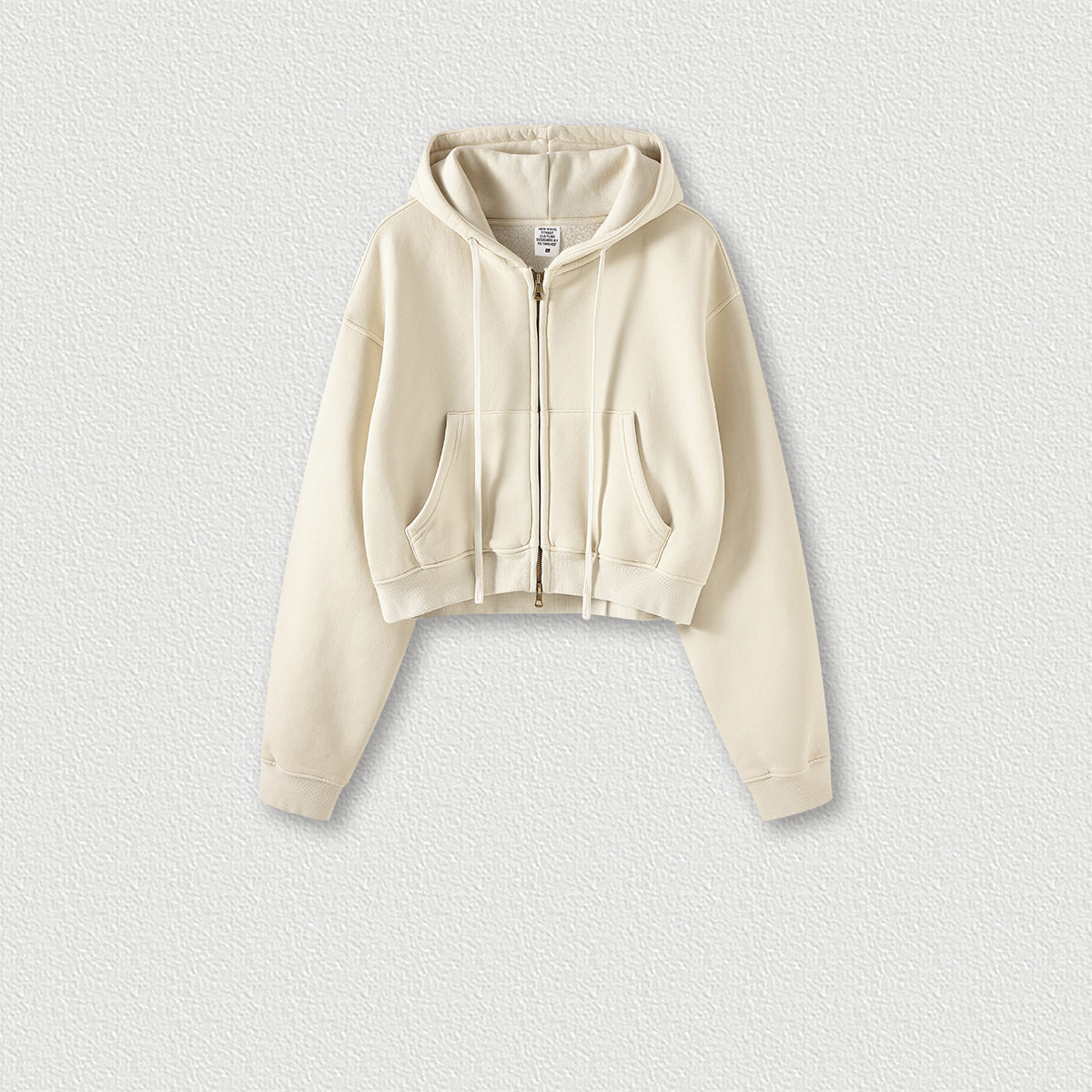 Women's Trendy Velvet Short Zipper Jacket