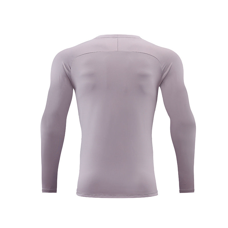 Men's Sports Long-Sleeved Autumn Thin Tops Outdoor Running Quick-Drying
