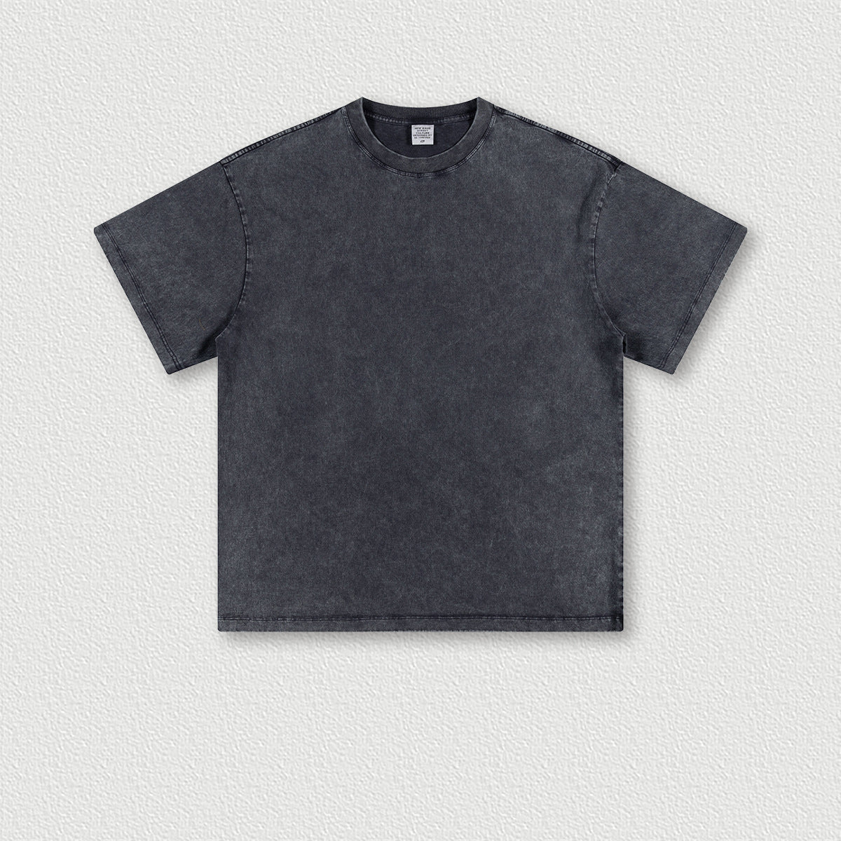 Men's Wear Heavy Washed Short Sleeve Round Neck