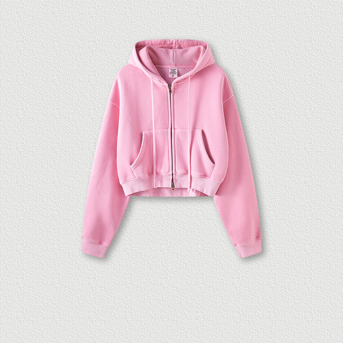 Women's Trendy Velvet Short Zipper Jacket