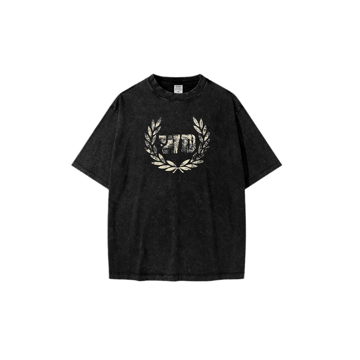 Children's Washed Distressed Short-Sleeved Retro Loose Pure Cotton T-Shirt