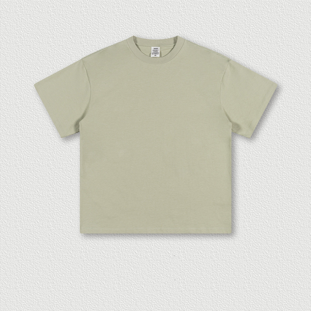 Men's Wear Earth Color T-shirt Solid Color Cotton Short Sleeves