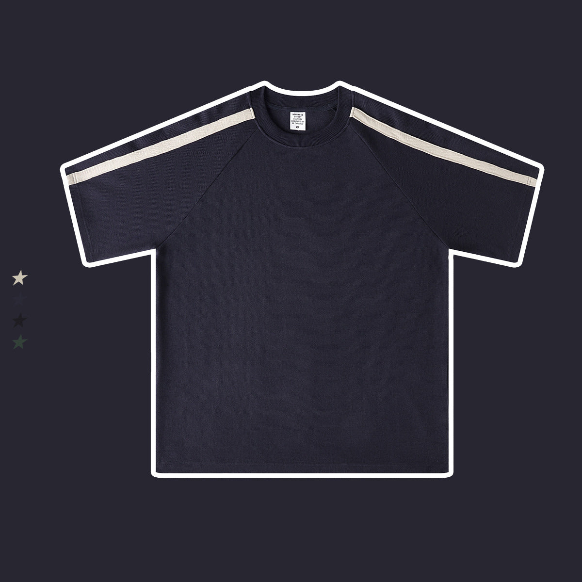 Wholesale Wear Contrast Color Large Size Half-Sleeve