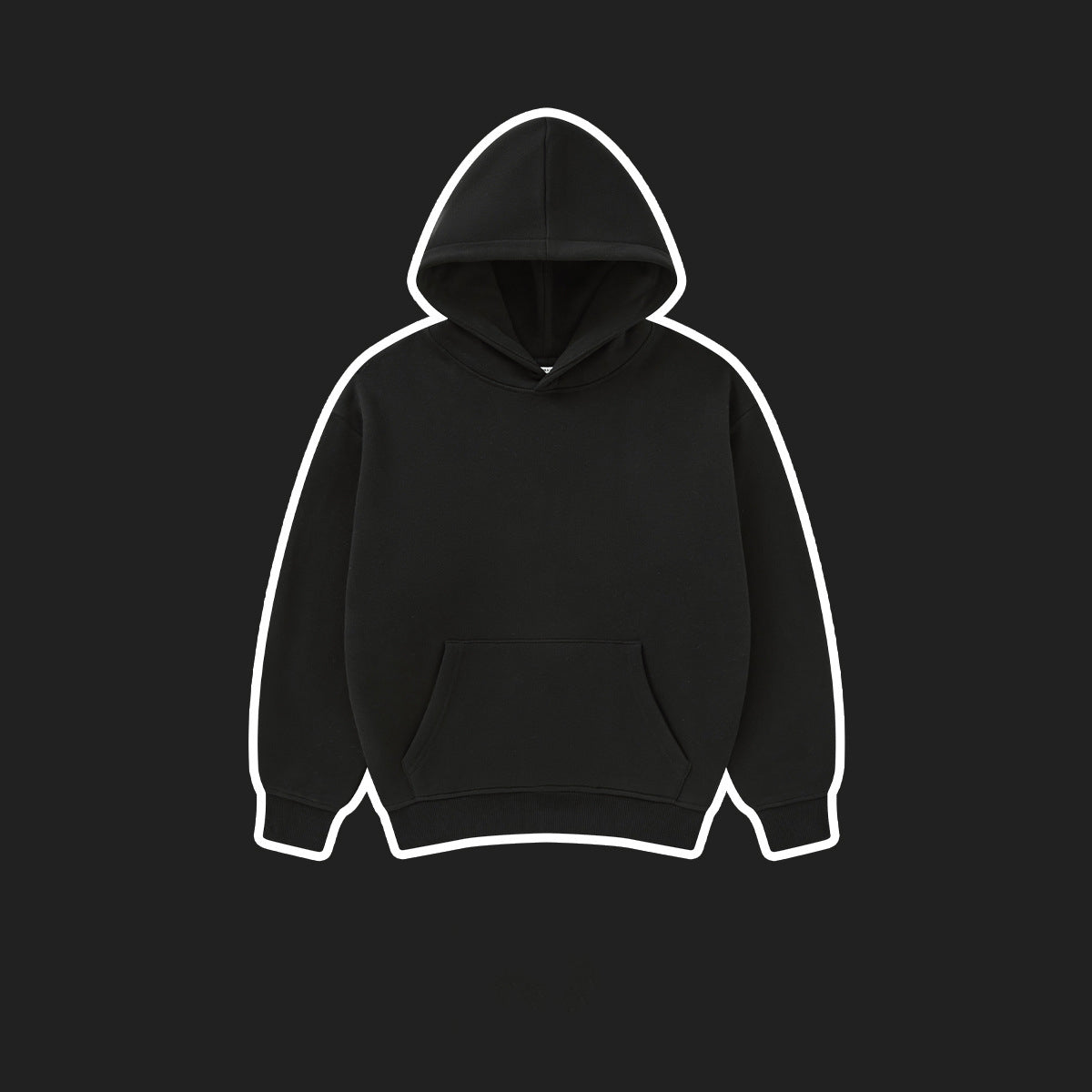 Children's Sweatshirt Hoodie Solid Color Heavy Fleece