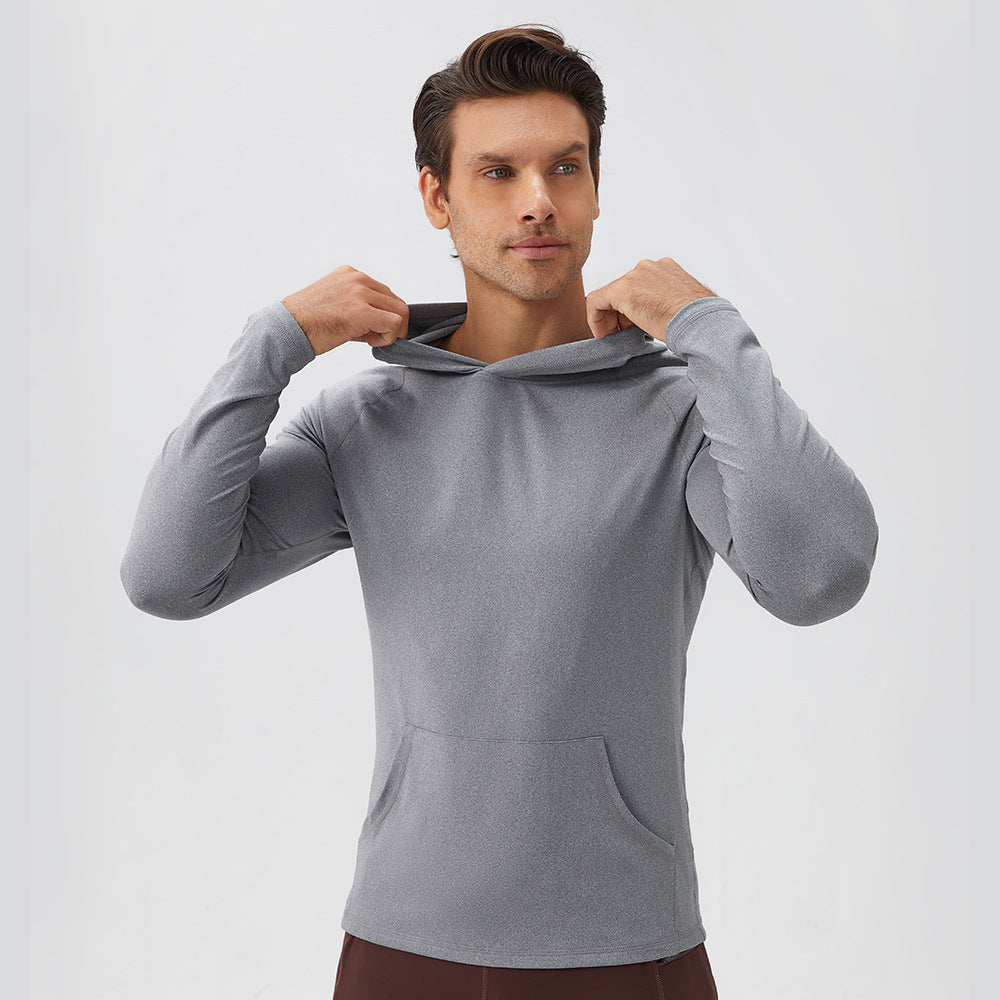 Men's Sports Hooded Moisture-Absorbent Quick-Drying Fitness Clothing
