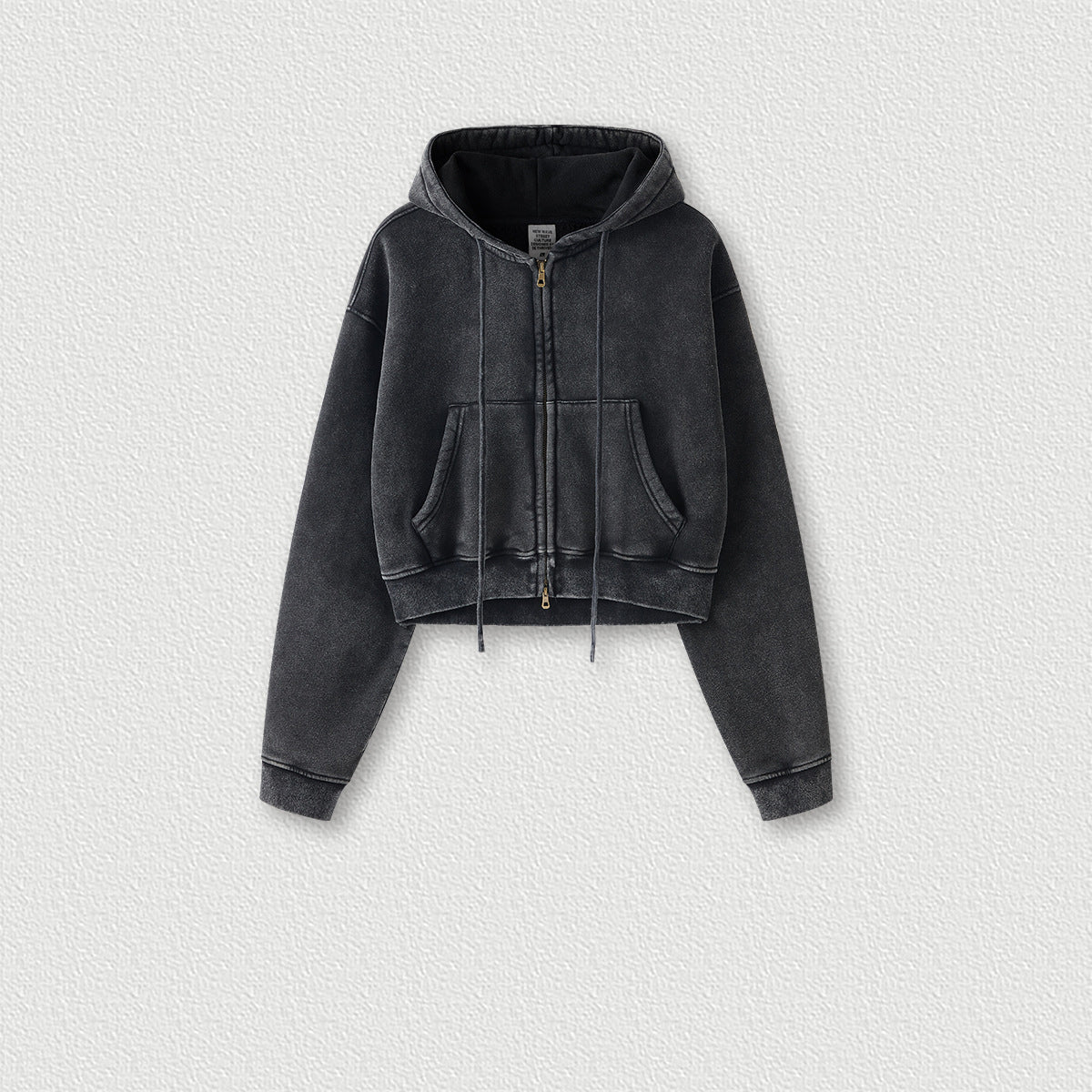 Women's Trendy Velvet Short Zipper Jacket