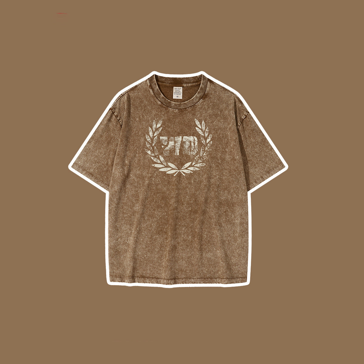 Children's Washed Distressed Short-Sleeved Retro Loose Pure Cotton T-Shirt