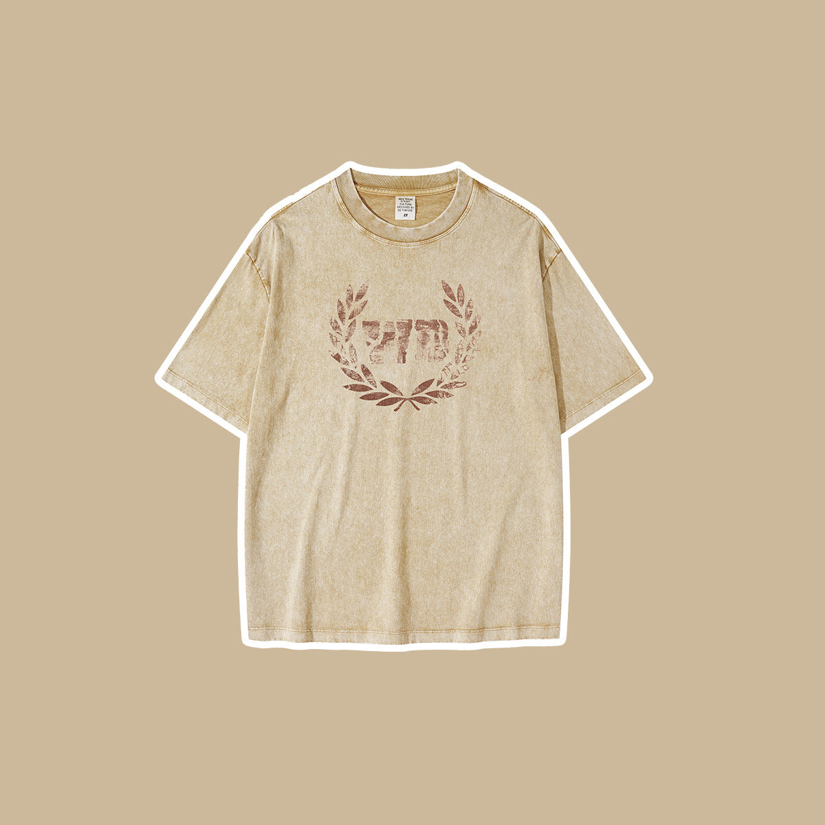 Children's Washed Distressed Short-Sleeved Retro Loose Pure Cotton T-Shirt