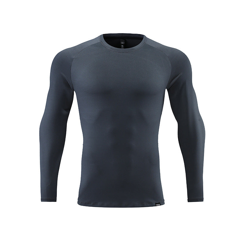 Men's Sports Long-Sleeved Autumn Thin Tops Outdoor Running Quick-Drying