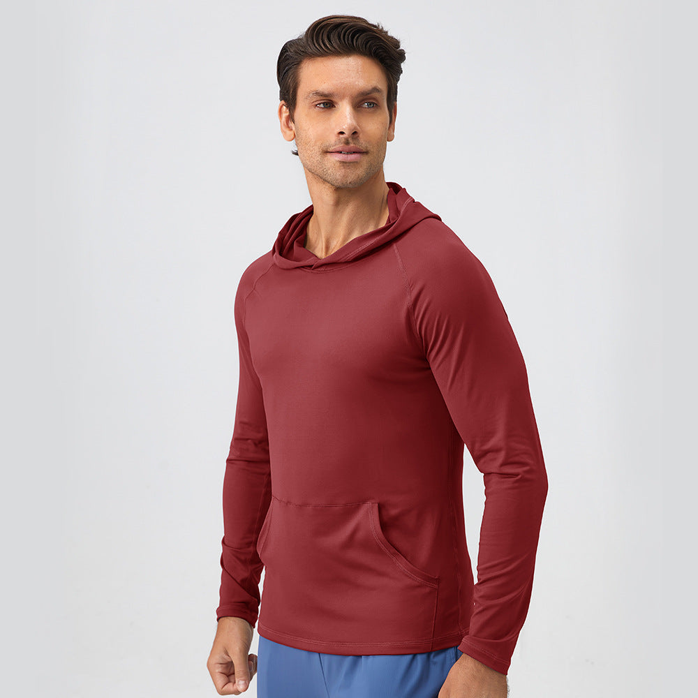 Men's Sports Hooded Moisture-Absorbent Quick-Drying Fitness Clothing