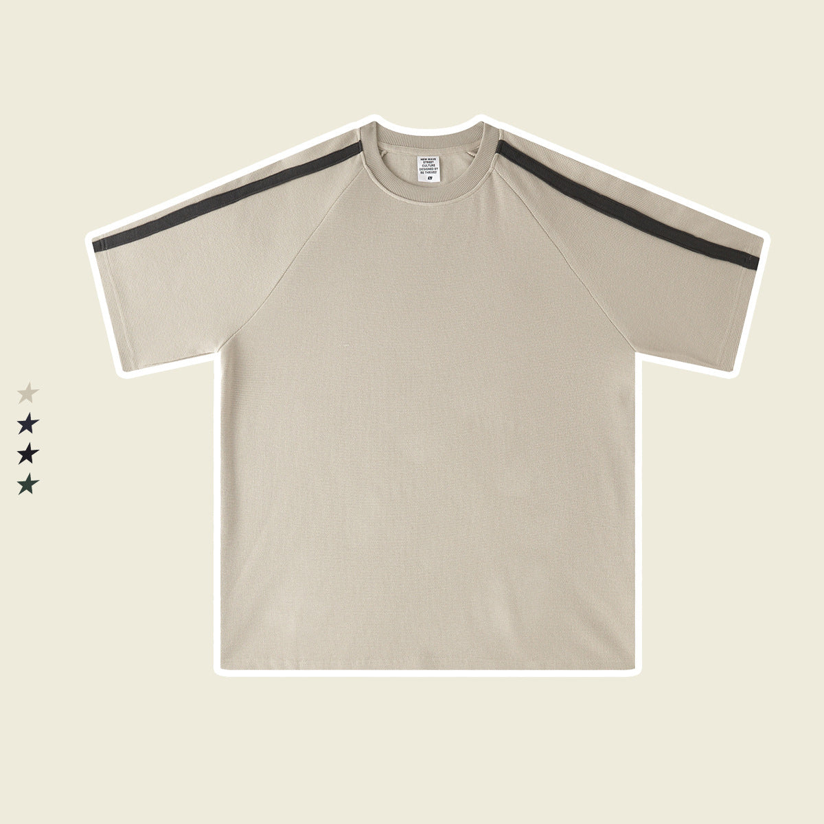 Wholesale Wear Contrast Color Large Size Half-Sleeve