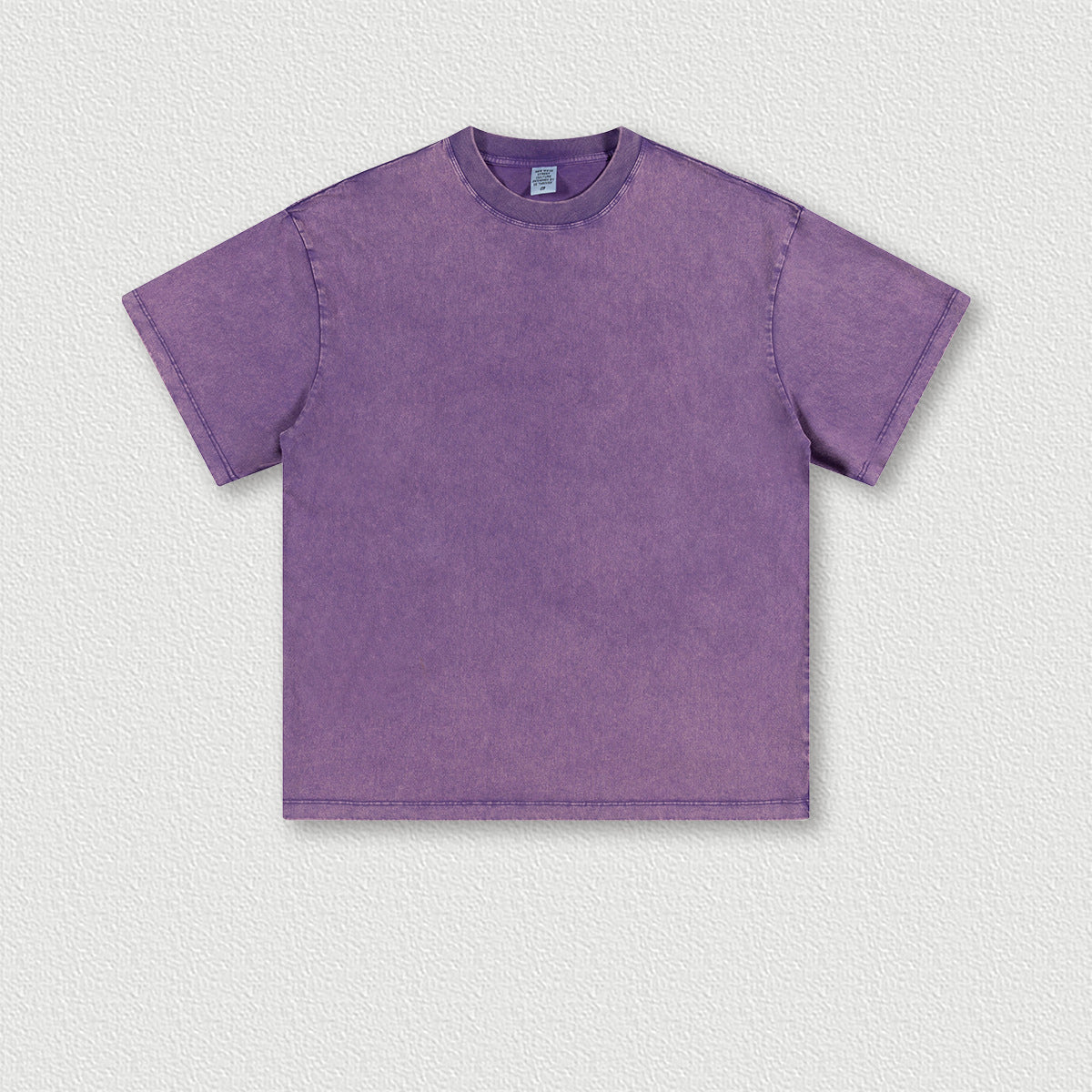 Men's Wear Heavy Washed Short Sleeve Round Neck