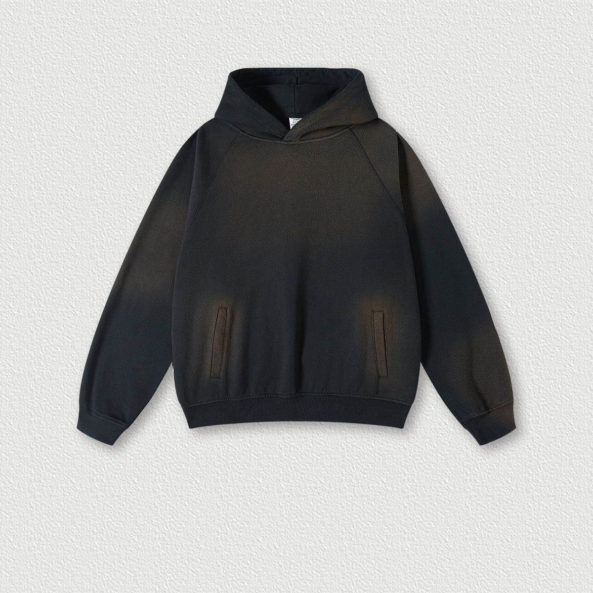 Wholesale Wear Heavy Washed Gradient and Velvet Hooded Loose Trendy Brand