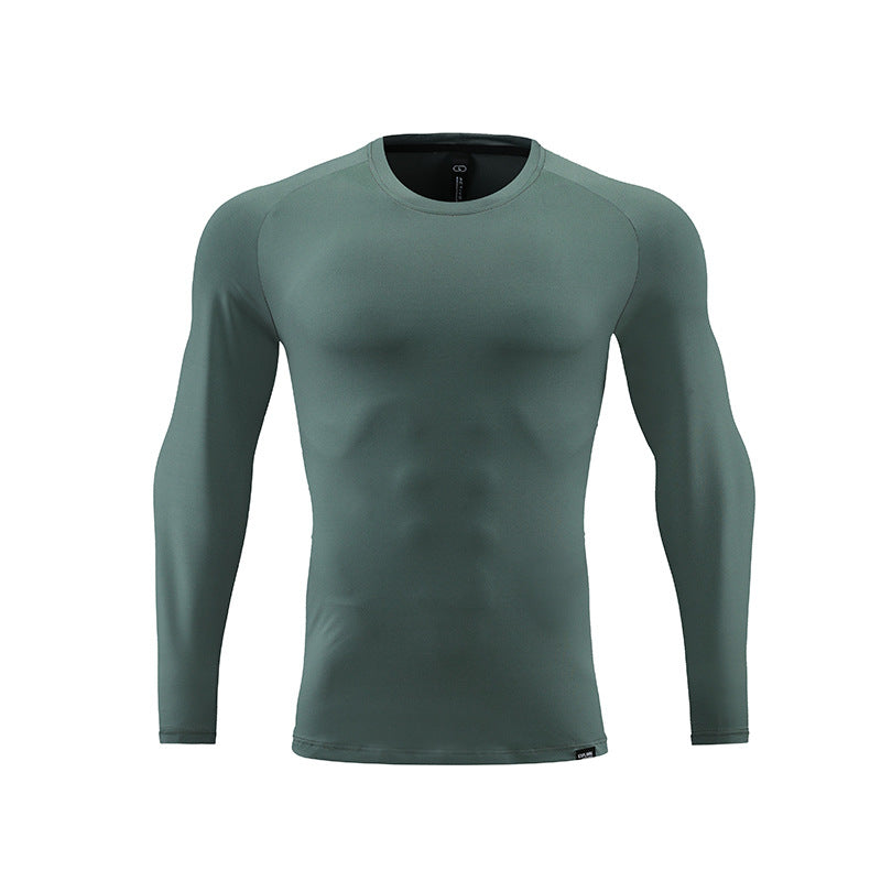 Men's Sports Long-Sleeved Autumn Thin Tops Outdoor Running Quick-Drying