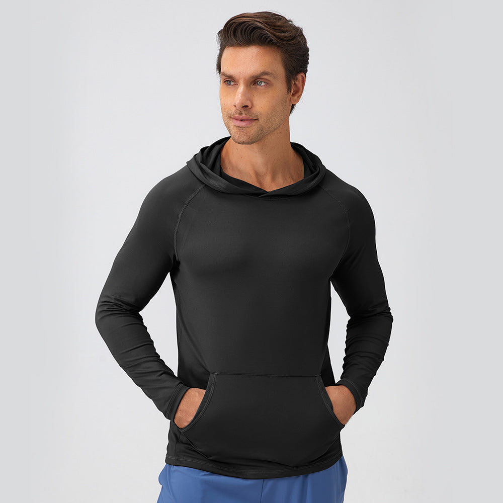 Men's Sports Hooded Moisture-Absorbent Quick-Drying Fitness Clothing