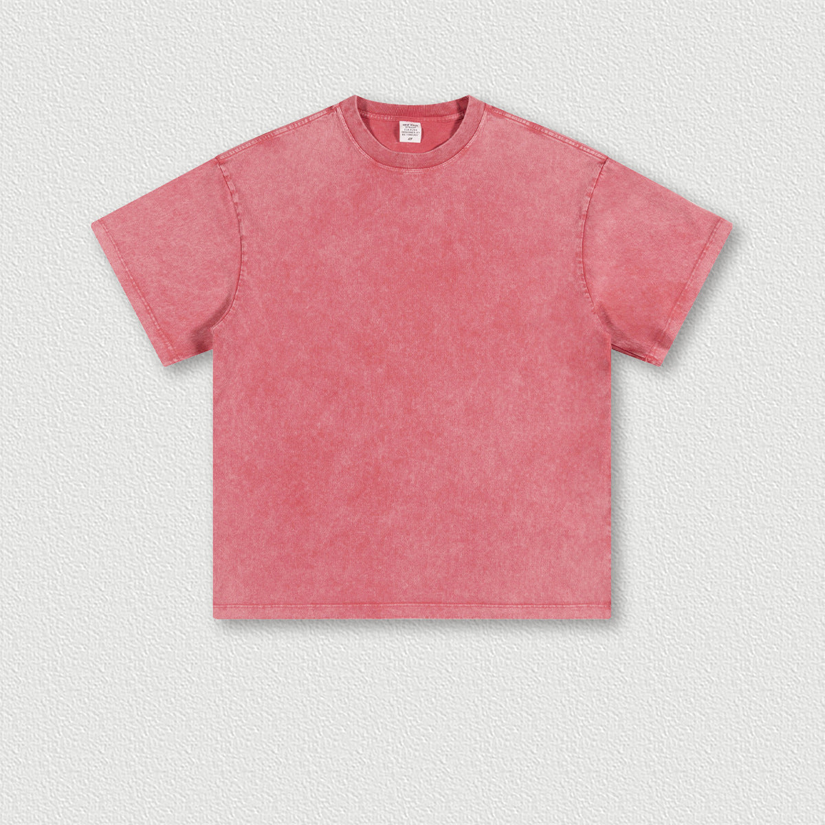 Men's Wear Heavy Washed Short Sleeve Round Neck