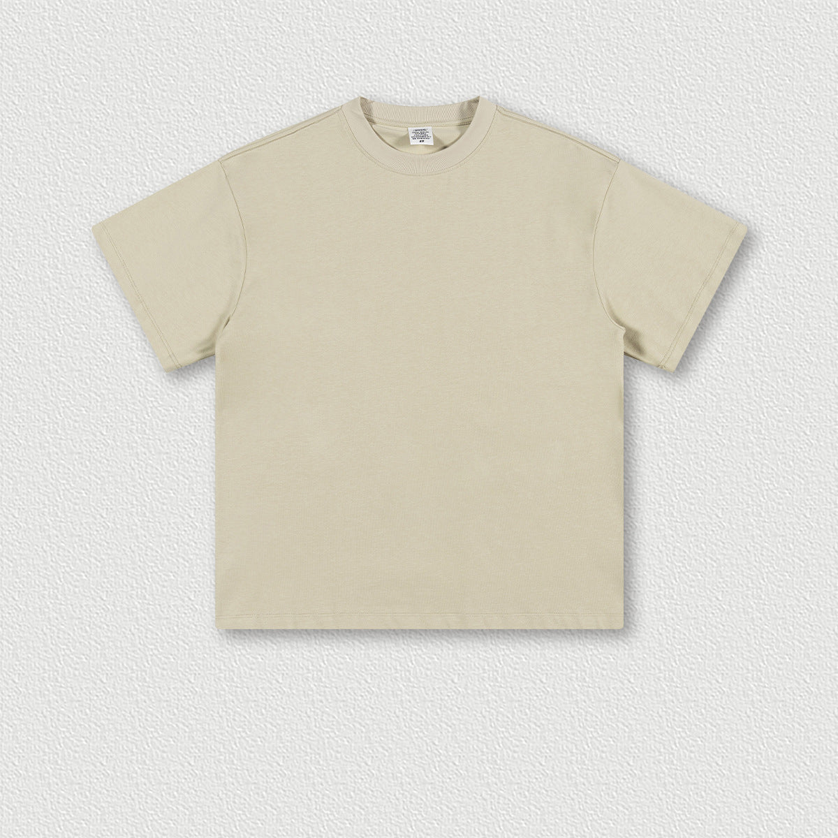 Men's Wear Earth Color T-shirt Solid Color Cotton Short Sleeves