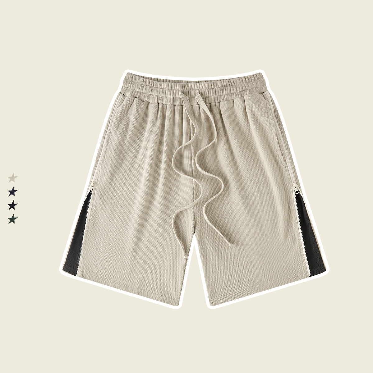 Wholesale Solid Color Campus Style Shorts