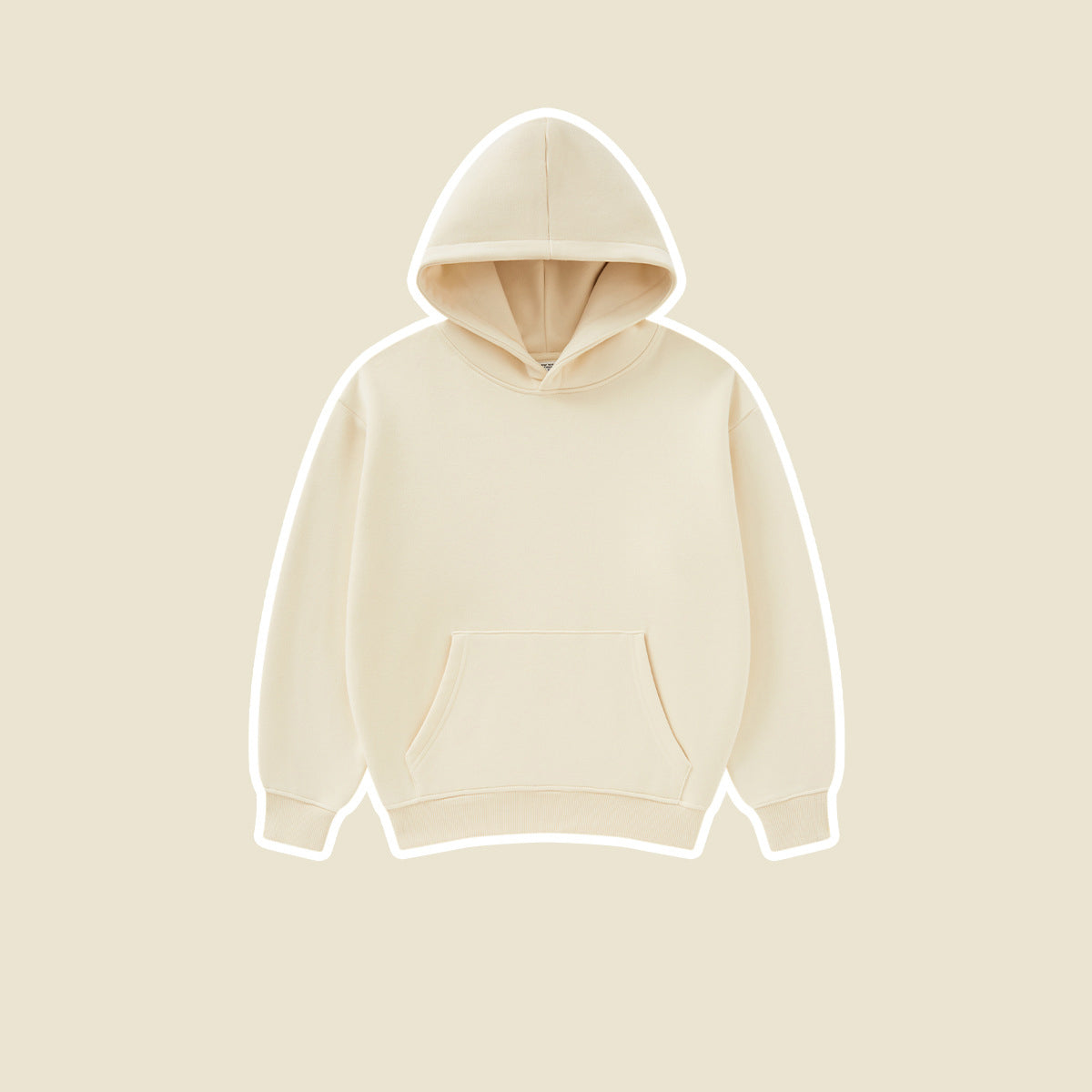 Children's Sweatshirt Hoodie Solid Color Heavy Fleece