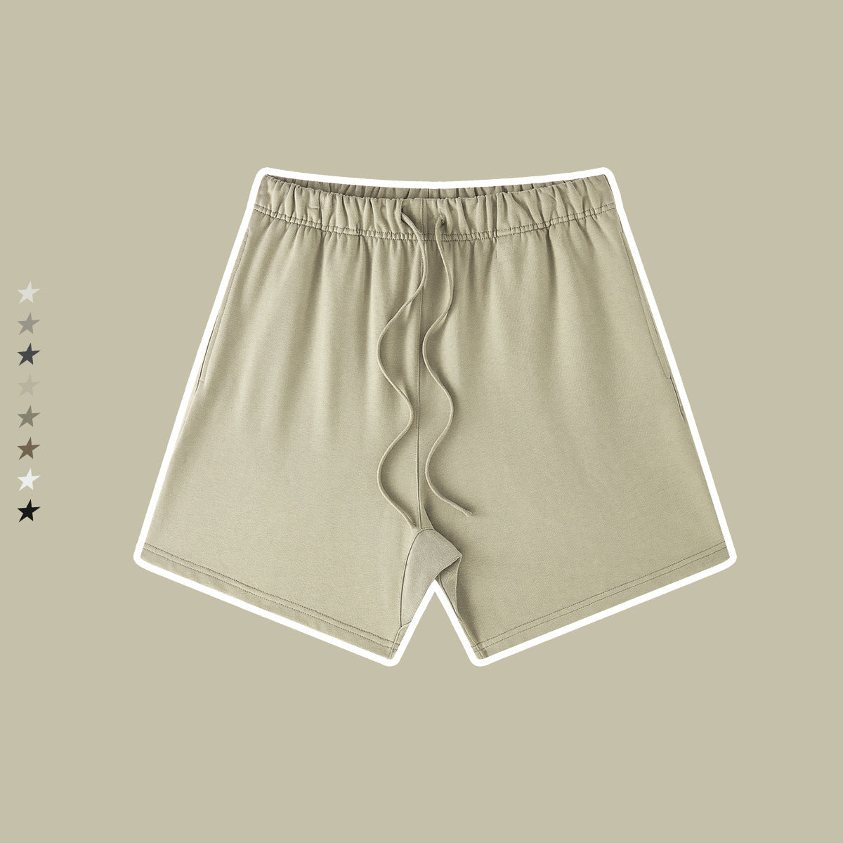 Wholesale Heavy Earth Fog Color Basic Shorts