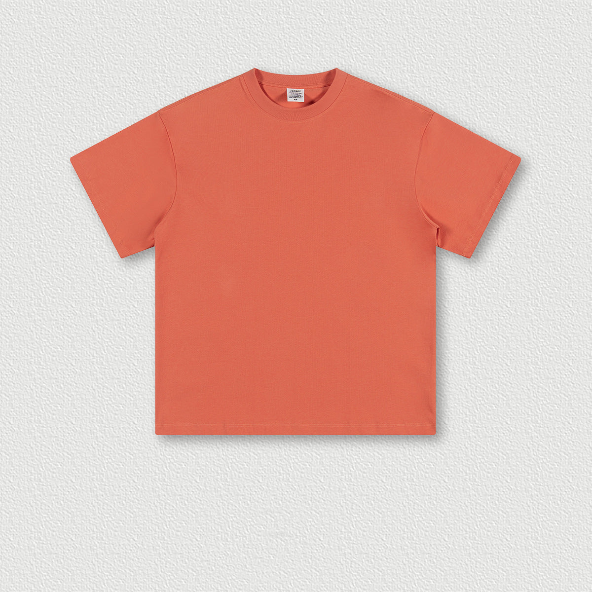 Men's Wear Earth Color T-shirt Solid Color Cotton Short Sleeves