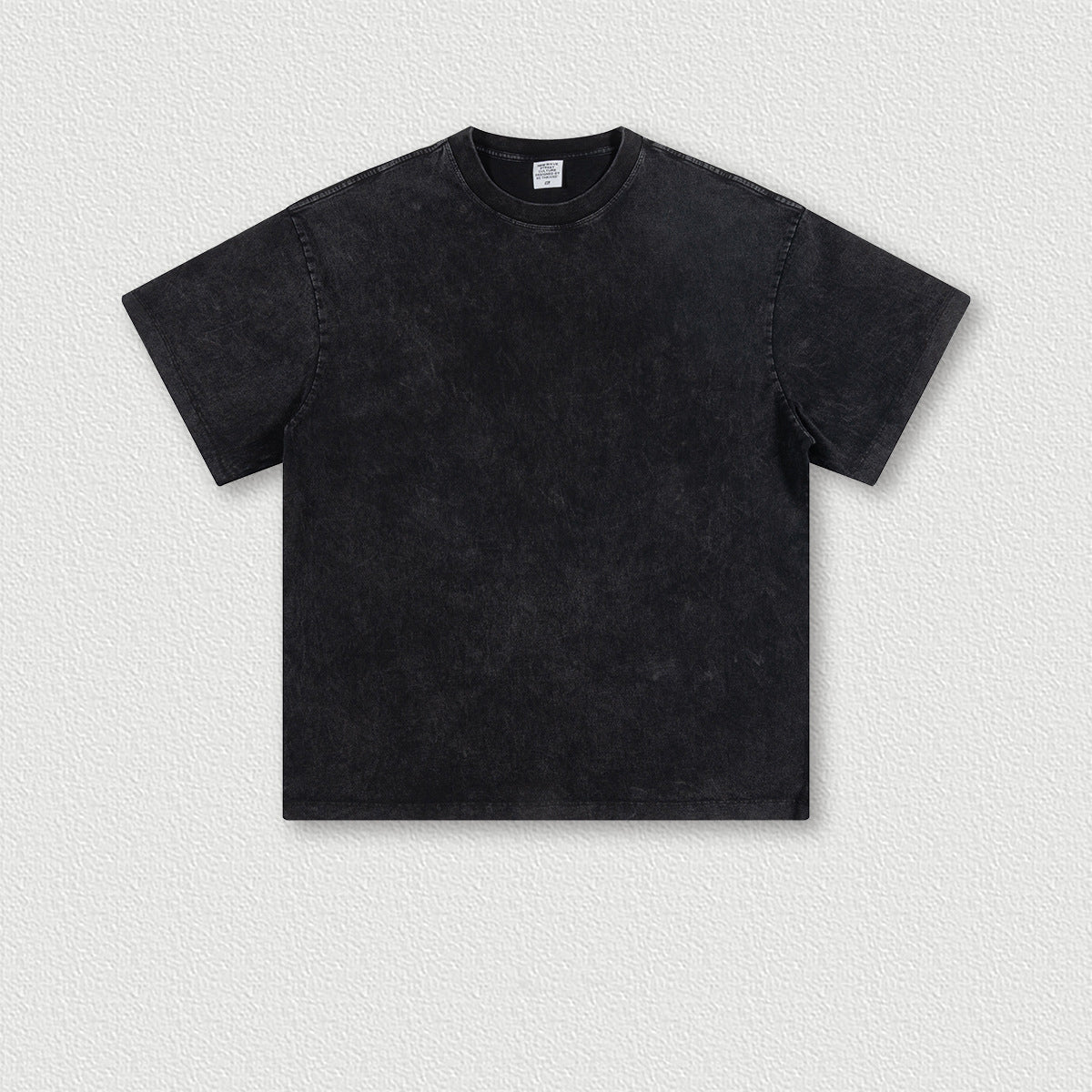 Men's Wear Heavy Washed Short Sleeve Round Neck