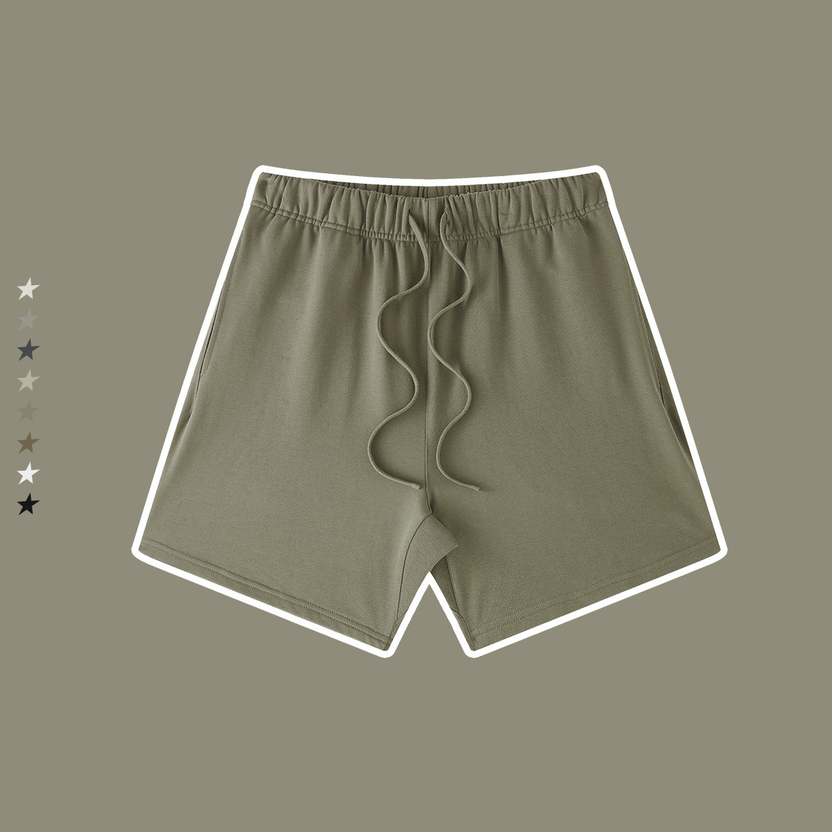Wholesale Heavy Earth Fog Color Basic Shorts