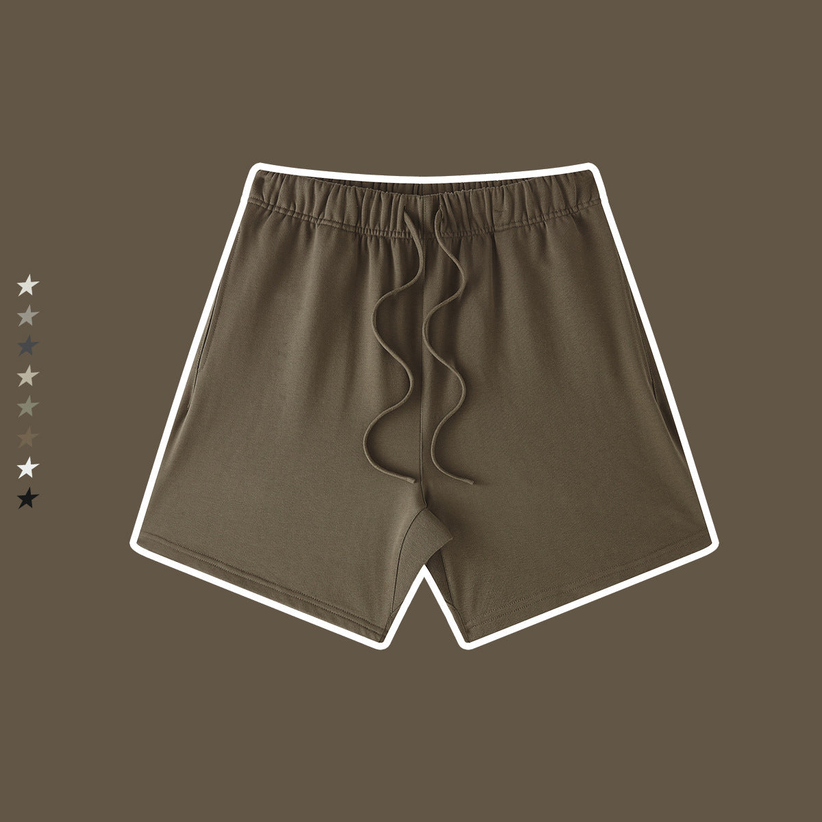 Wholesale Heavy Earth Fog Color Basic Shorts