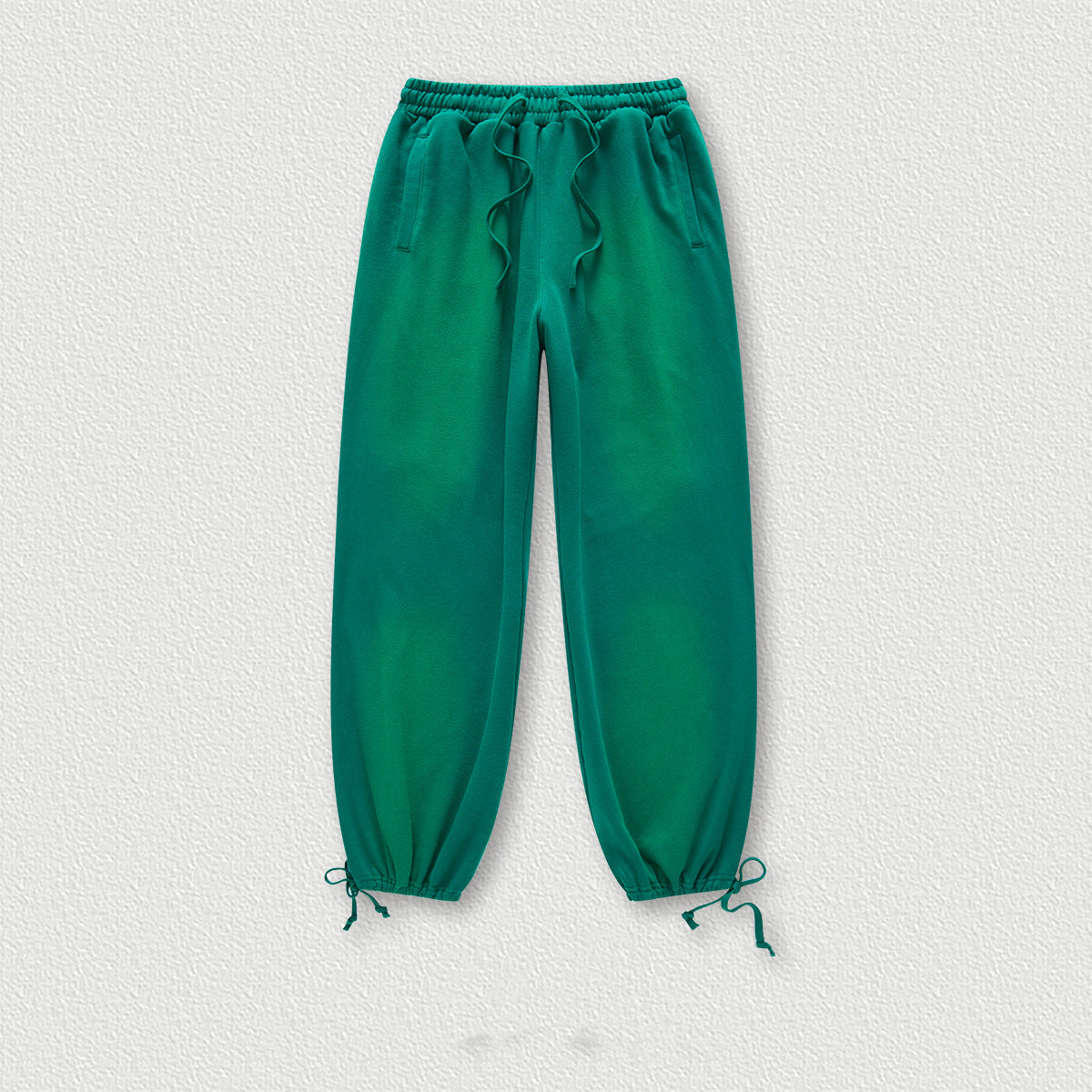 Wholesale Trouser Heavy Washed Gradient and Velvet Hooded Loose Trendy Brand