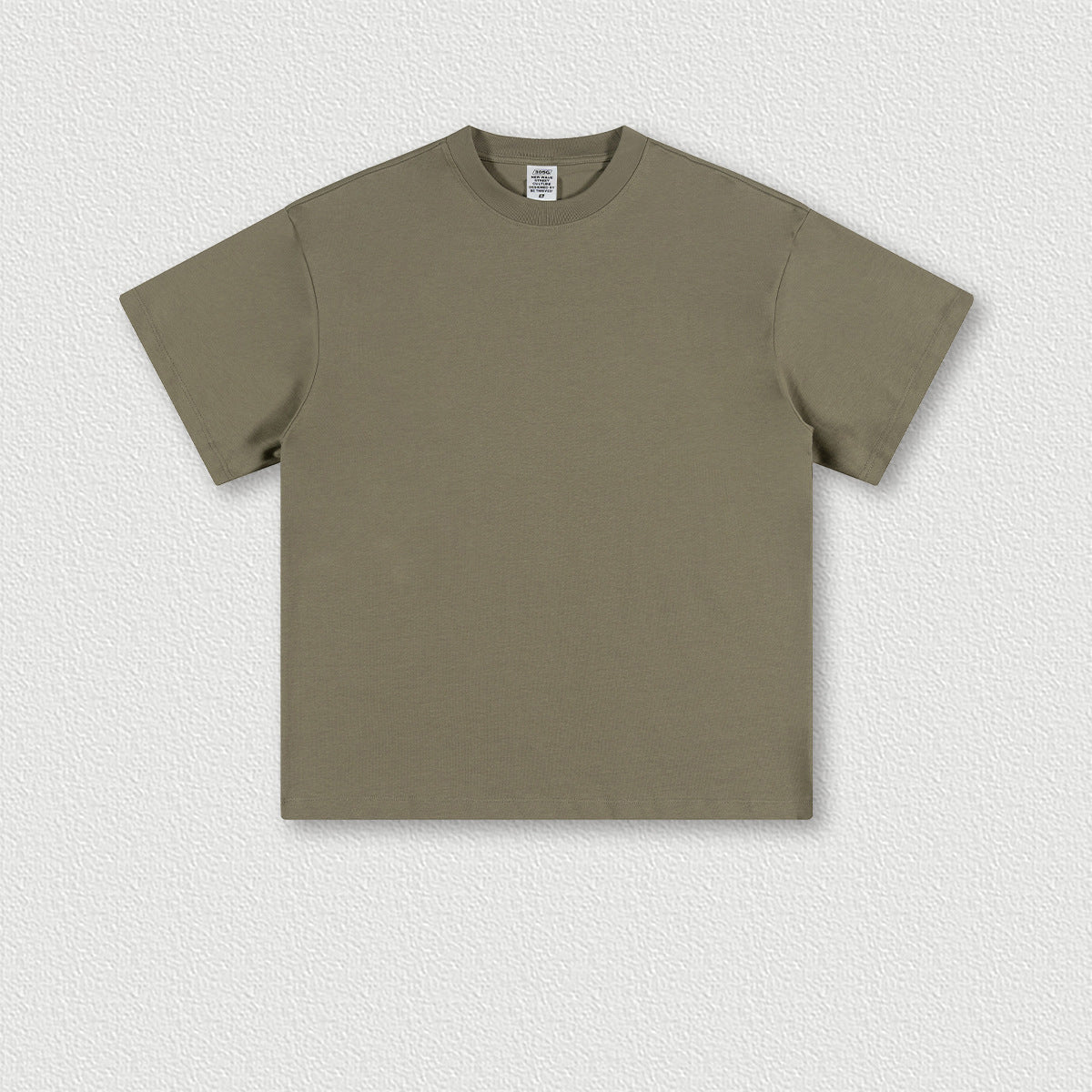 Men's Wear Earth Color T-shirt Solid Color Cotton Short Sleeves