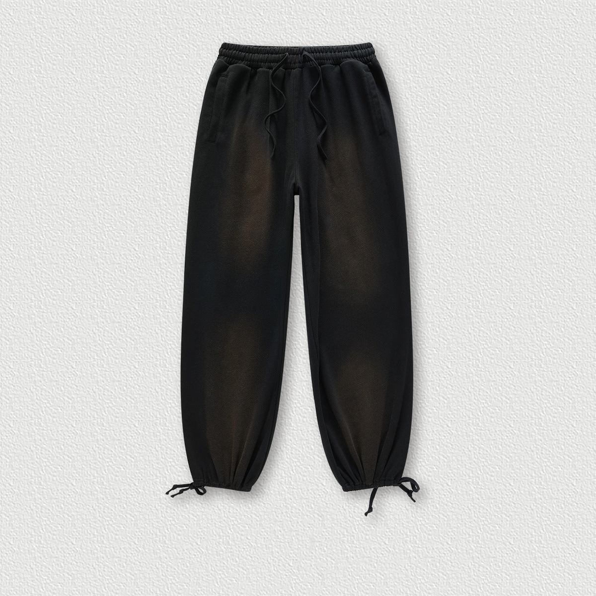 Wholesale Trouser Heavy Washed Gradient and Velvet Hooded Loose Trendy Brand