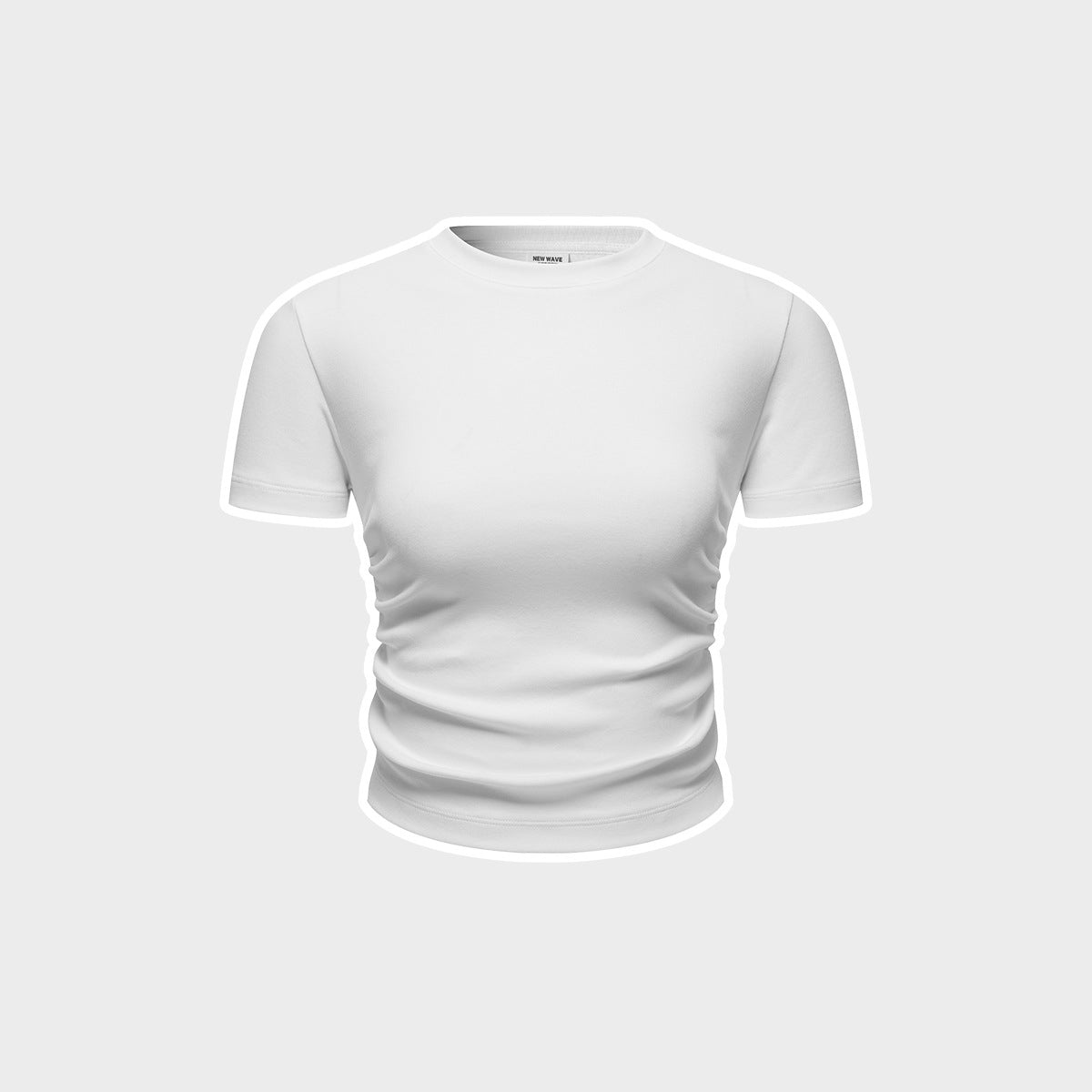 Children's Bone Pleat Design Short-Sleeved T Shirt