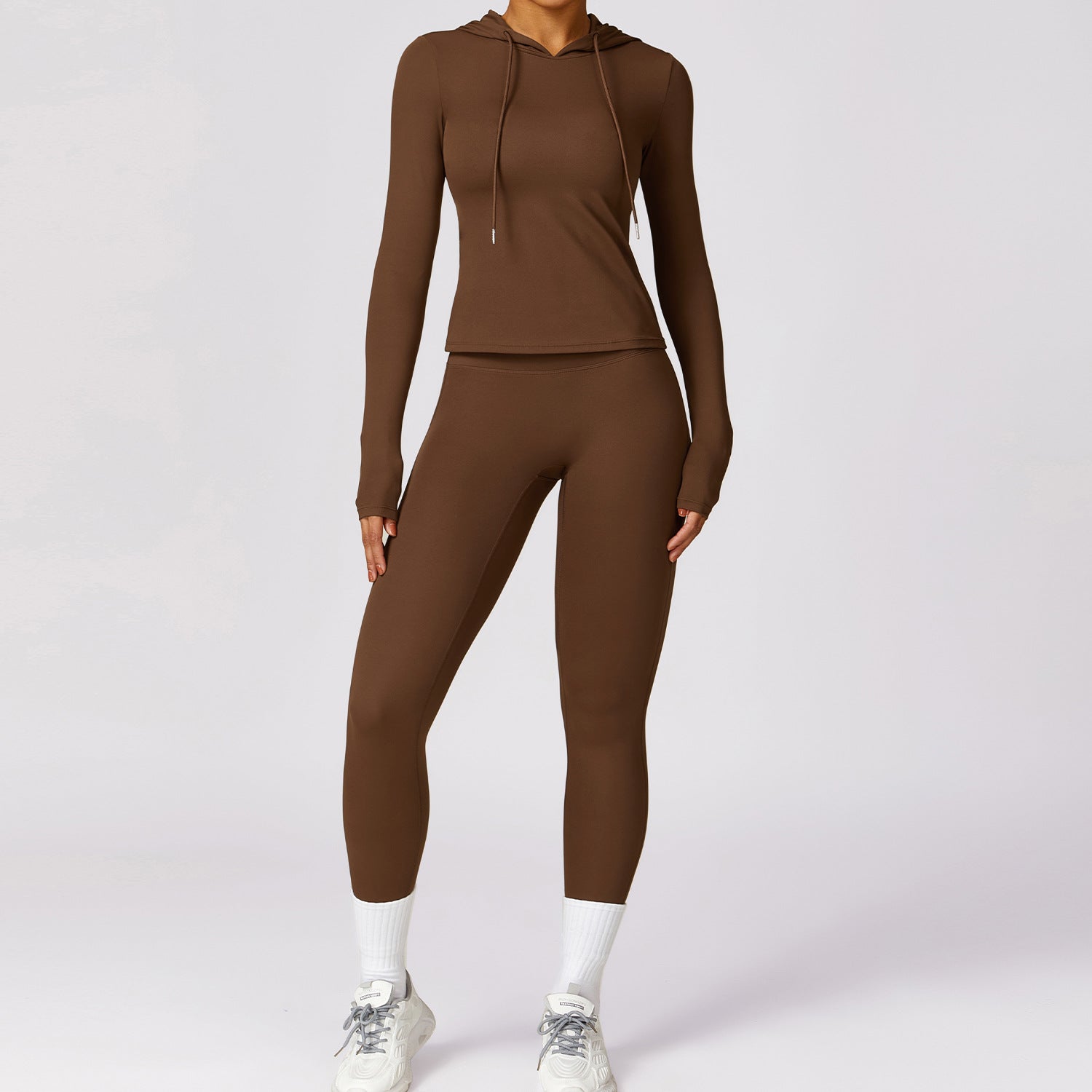 Women's Nude Tight-Fitting Long-Sleeved Set