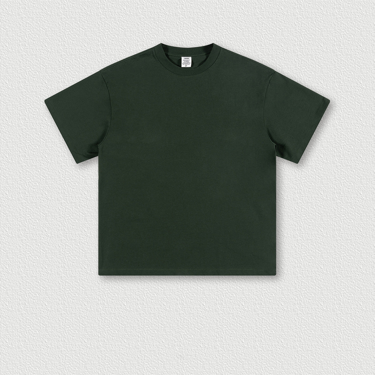 Men's Wear Earth Color T-shirt Solid Color Cotton Short Sleeves