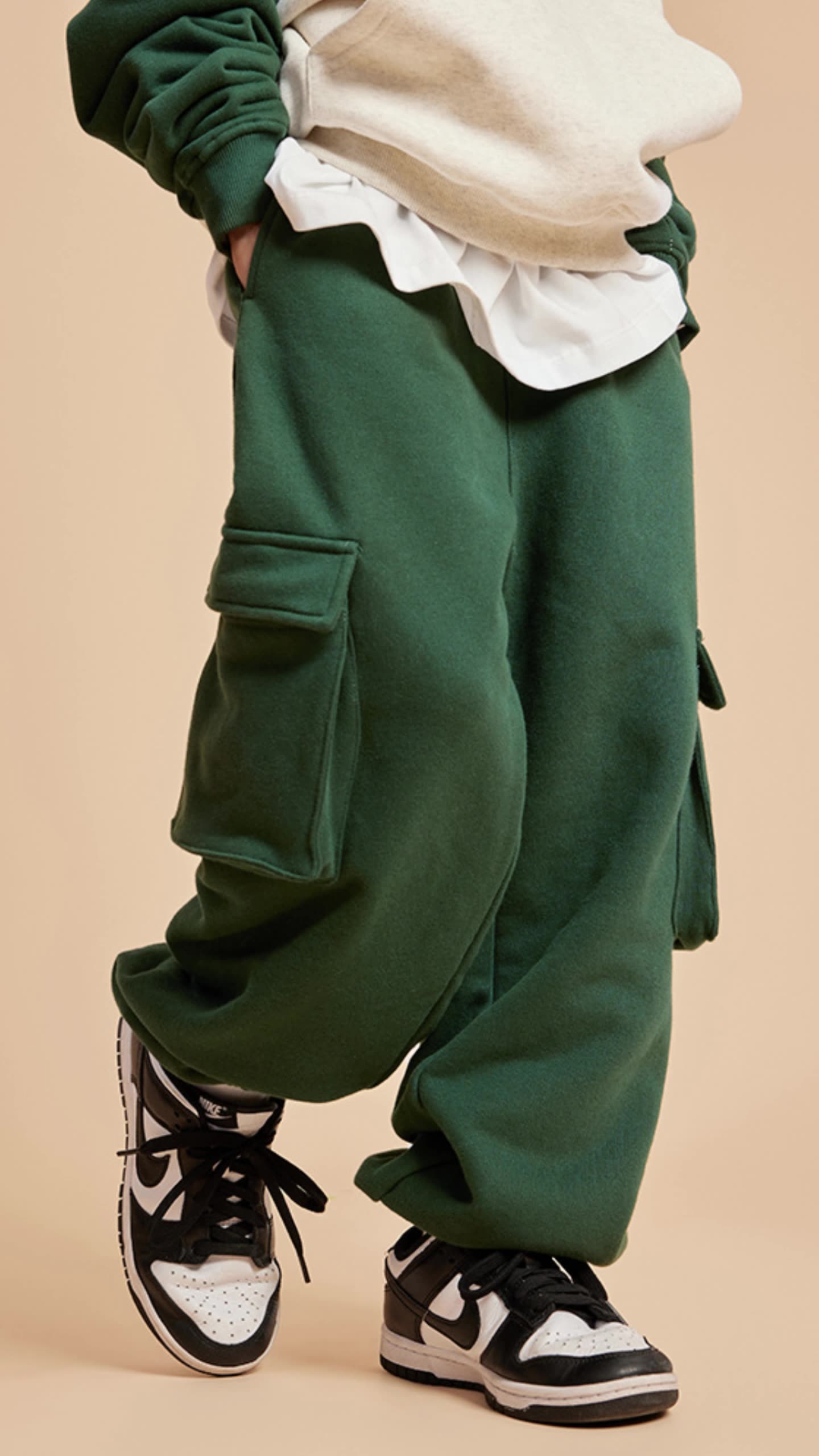 Children's Thickened Velvet Pants