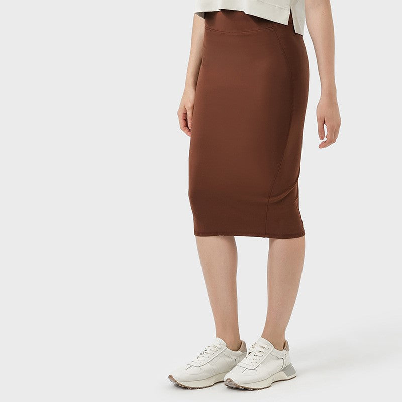 Women's New Double Rear Slit Hip Skirt