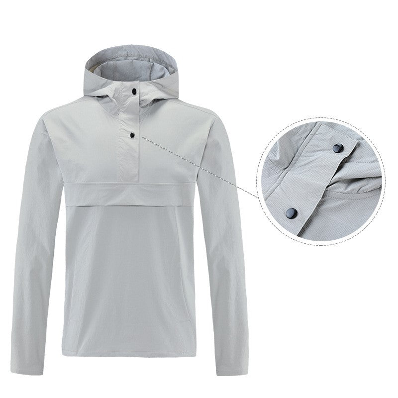 Men's New Autumn and Winter Outdoor Casual Running Hooded Jacket Waterproof
