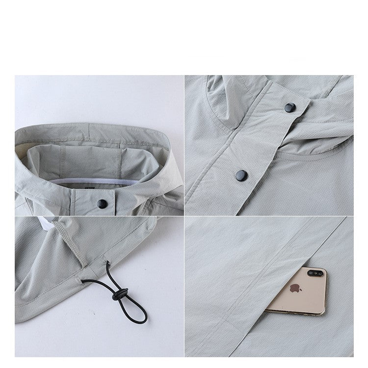 Men's New Autumn and Winter Outdoor Casual Running Hooded Jacket Waterproof
