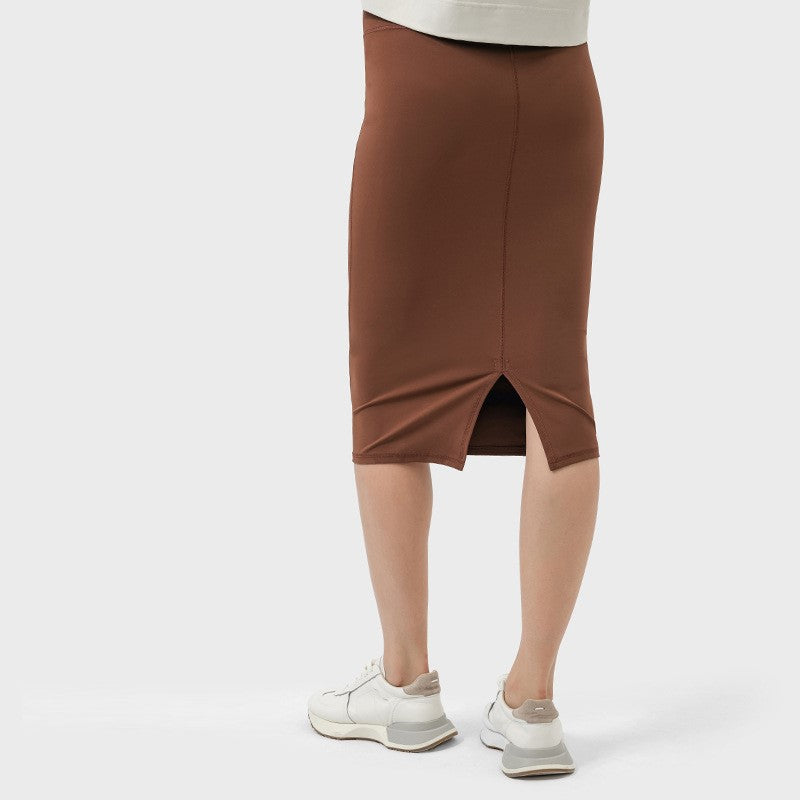 Women's New Double Rear Slit Hip Skirt